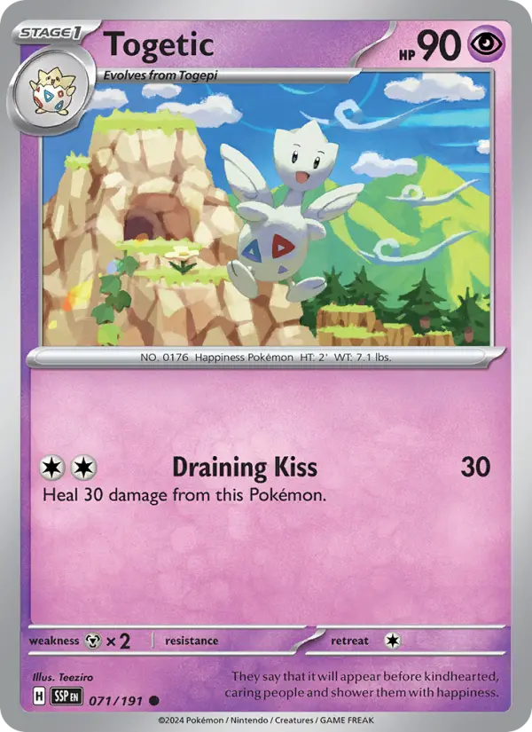 Togetic, Pokémon card