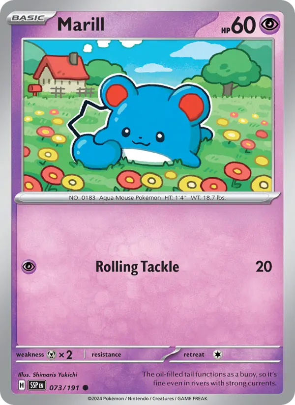 Marill, Pokémon card