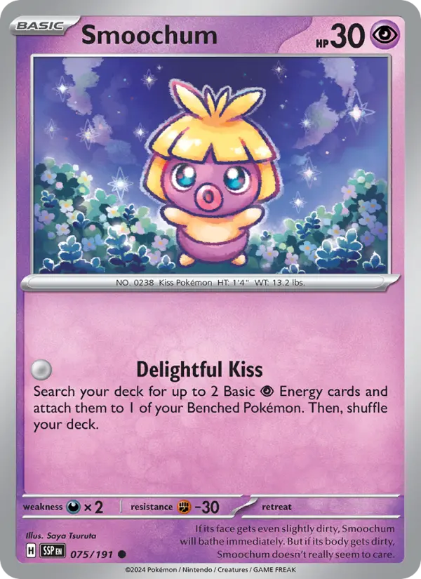 Smoochum, Pokémon card