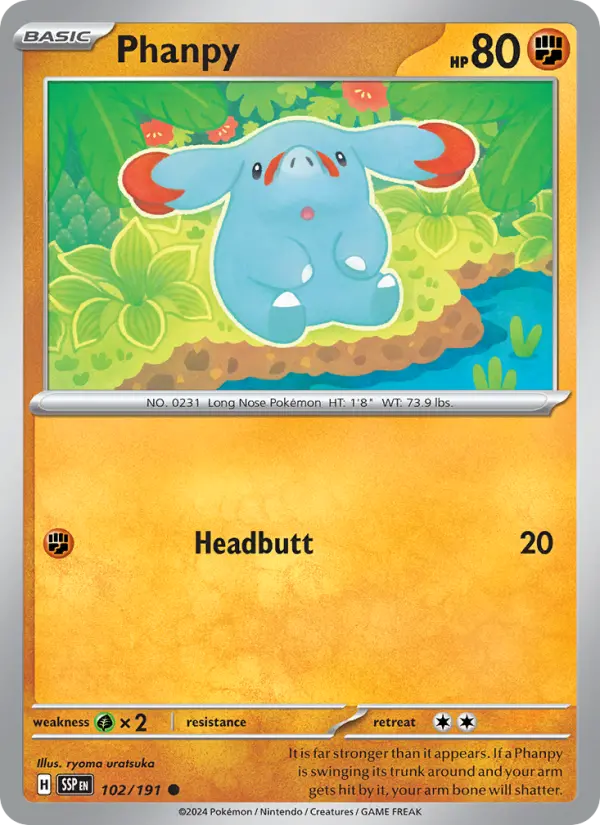 Phanpy, Pokémon card