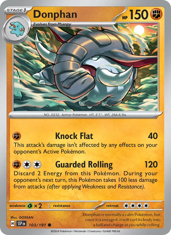 Donphan, Pokémon card