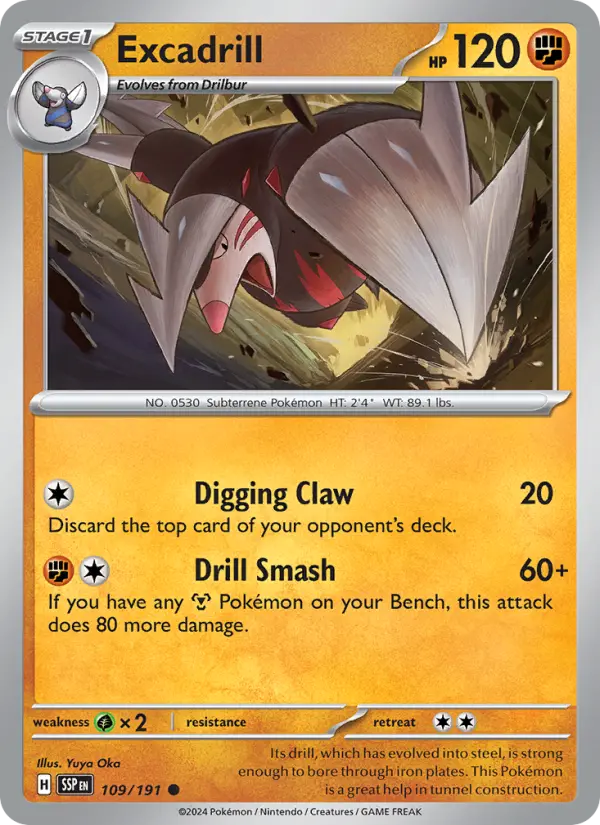 Excadrill, Pokémon card