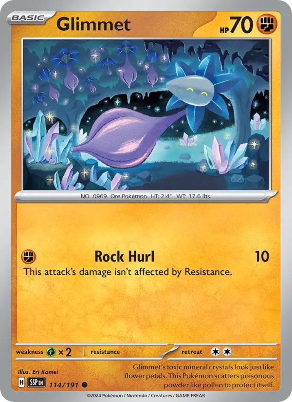 Glimmet, Pokémon card