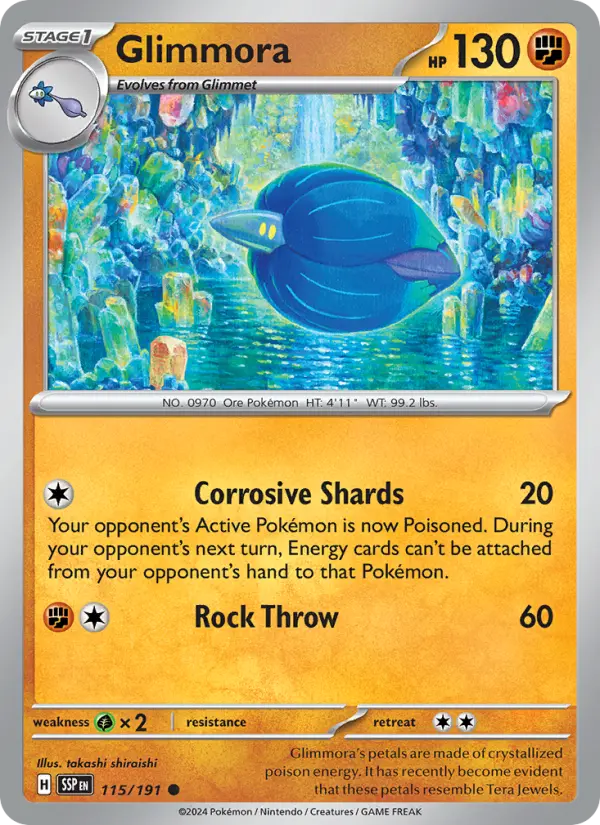 Glimmora, Pokémon card