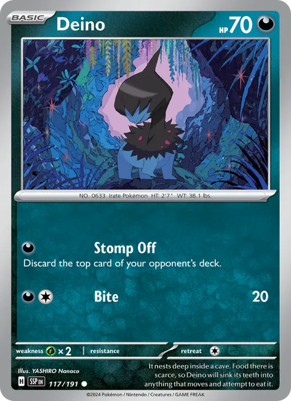 Deino, Pokémon card