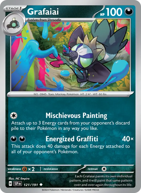 Grafaiai, Pokémon card