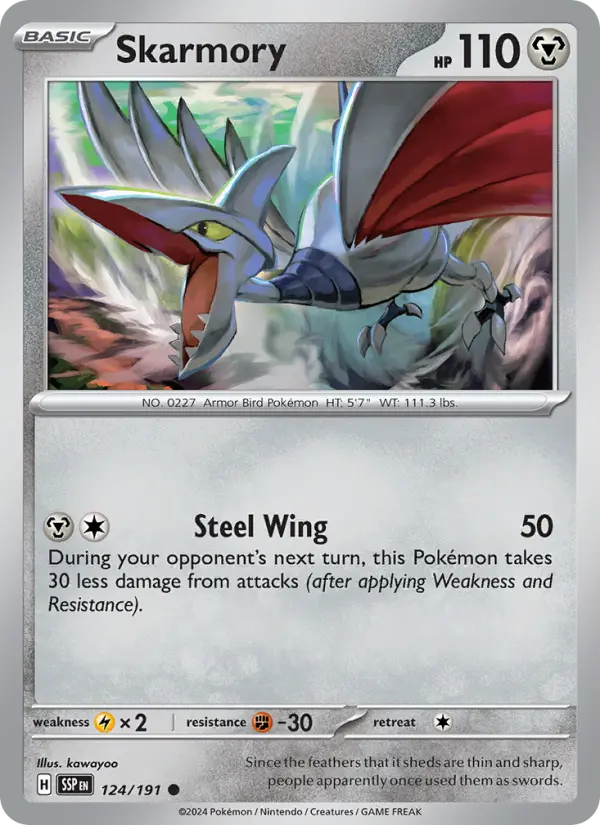 Skarmory, Pokémon card