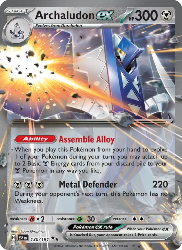 Archaludon ex, Pokémon card