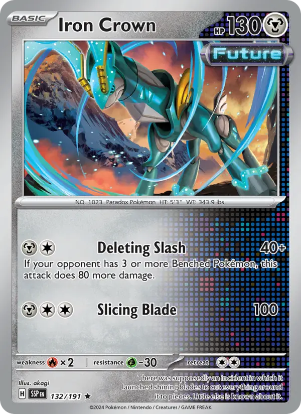 Iron Crown, Pokémon card