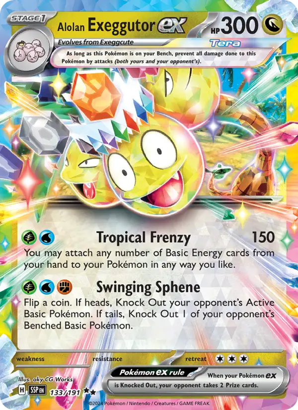 Alolan Exeggutor ex, Pokémon card