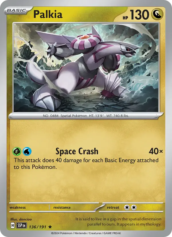 Palkia, Pokémon card