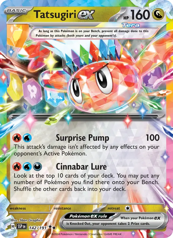 Tatsugiri ex, Pokémon card