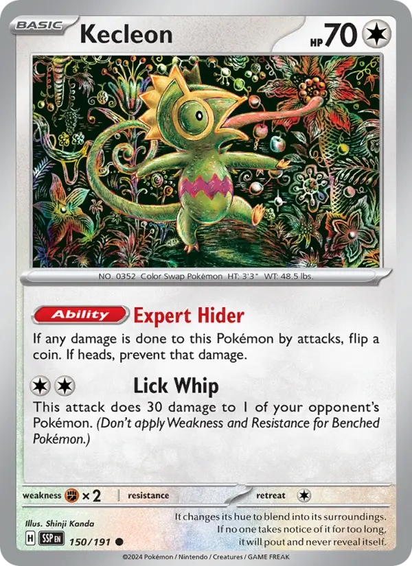 Kecleon, Pokémon card