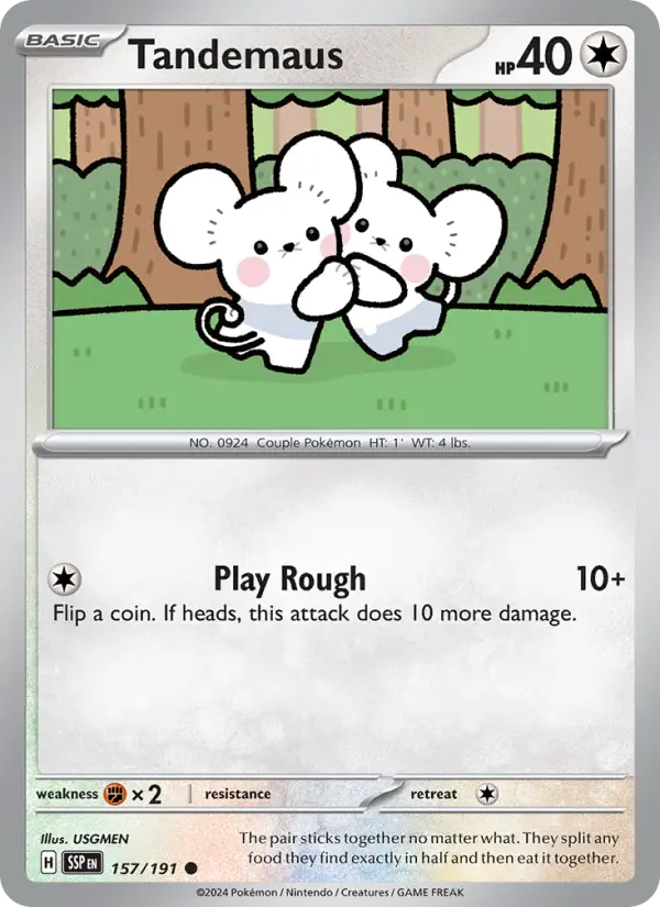 Tandemaus, Pokémon card