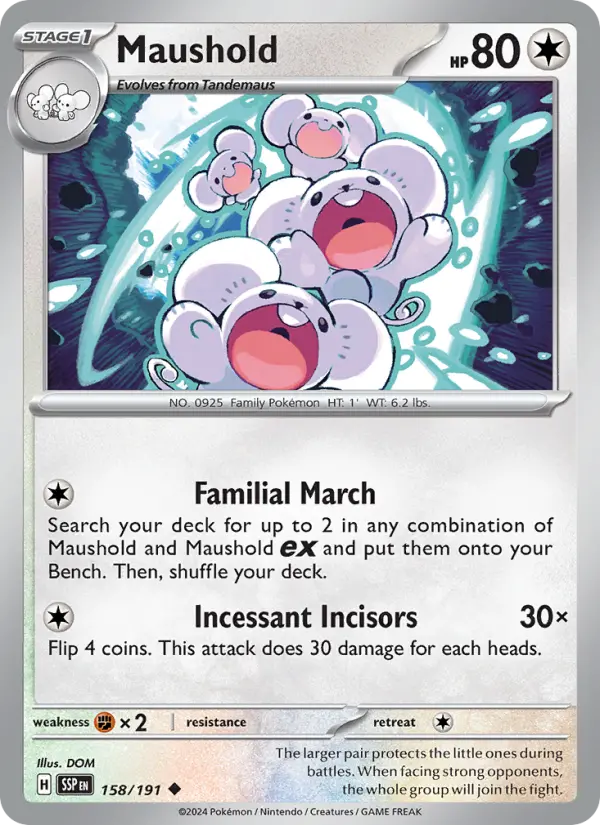 Maushold, Pokémon card