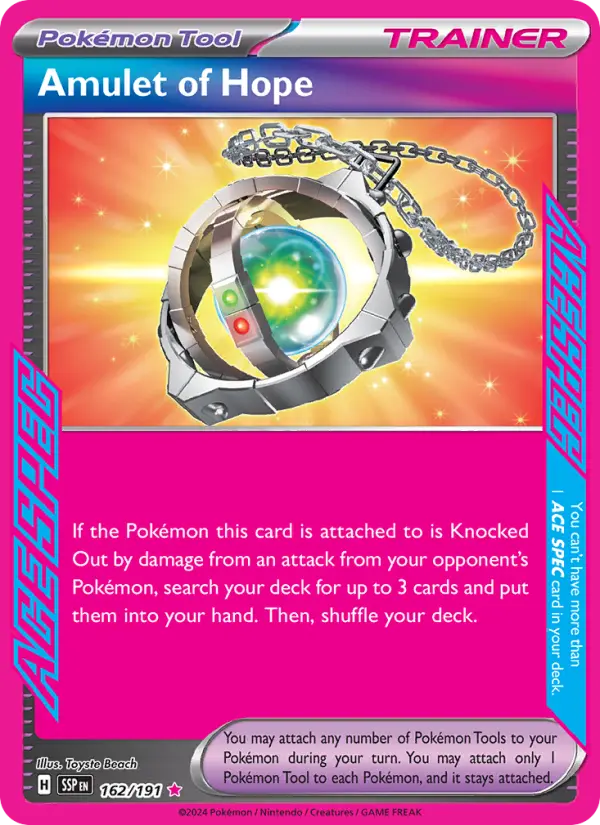 Amulet of Hope, Pokémon card