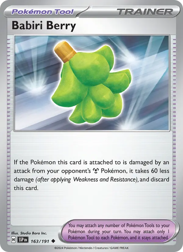 Babiri Berry, Pokémon card