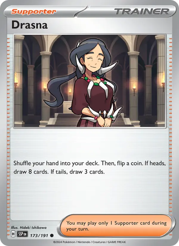 Drasna, Pokémon card