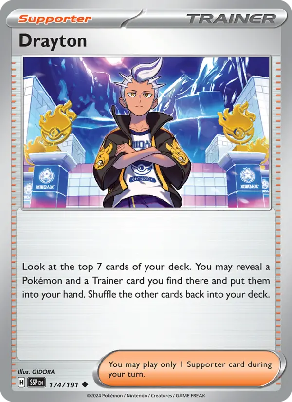 Drayton, Pokémon card