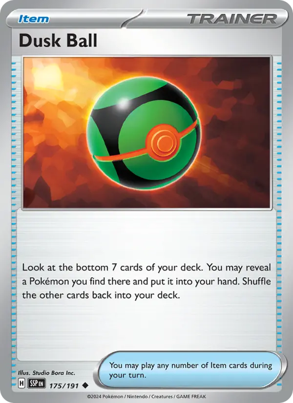 Dusk Ball, Pokémon card