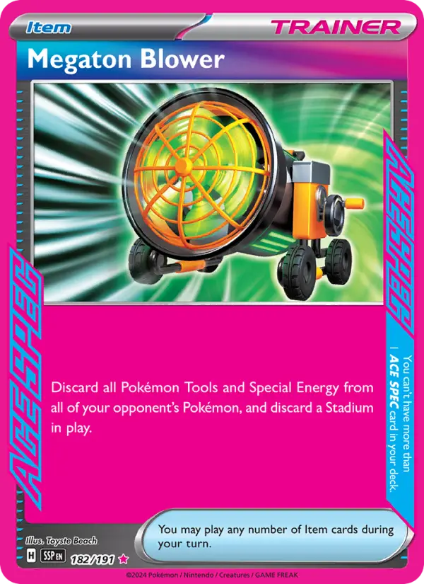 Megaton Blower, Pokémon card