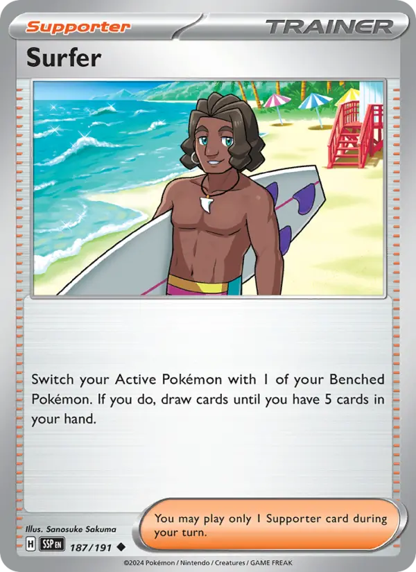 Surfer, Pokémon card