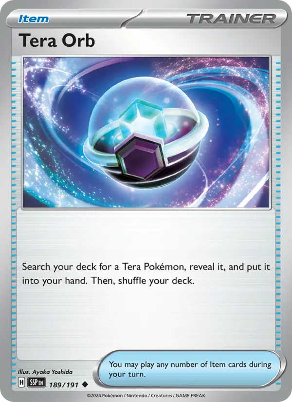 Tera Orb, Pokémon card