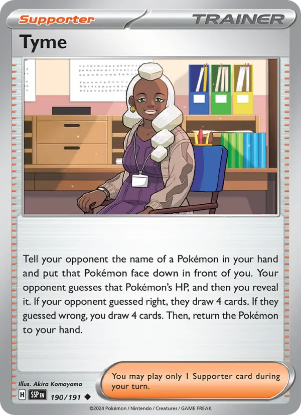 Tyme, Pokémon card