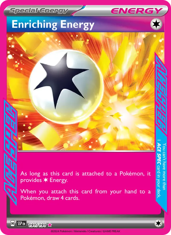 Enriching Energy, Pokémon card