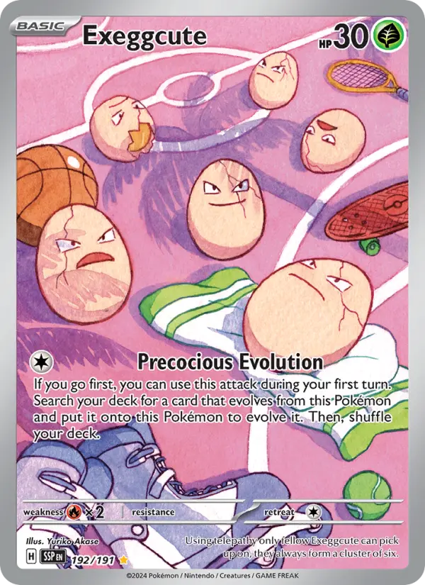 Exeggcute, Pokémon card