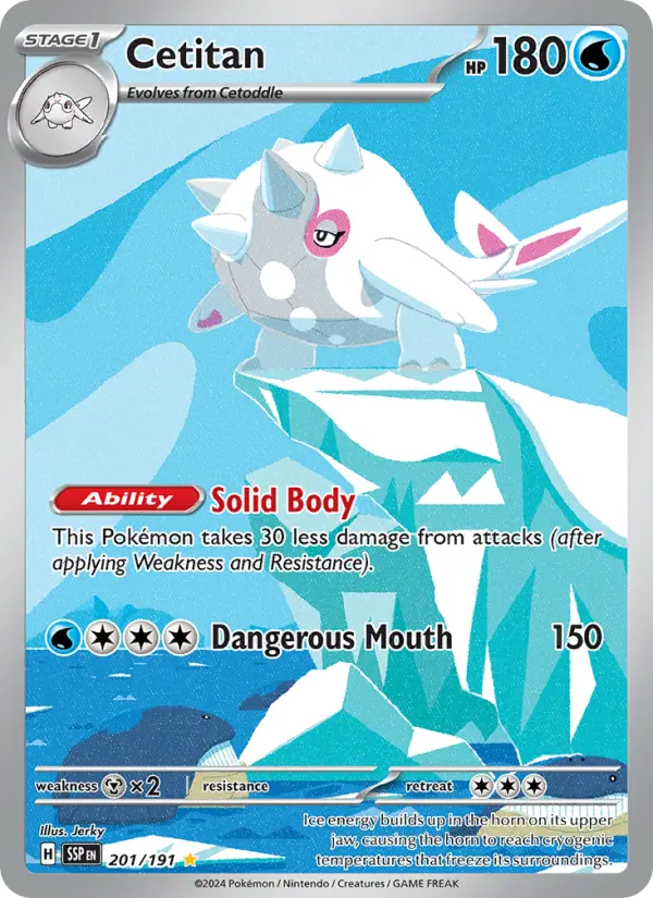 Cetitan, Pokémon card