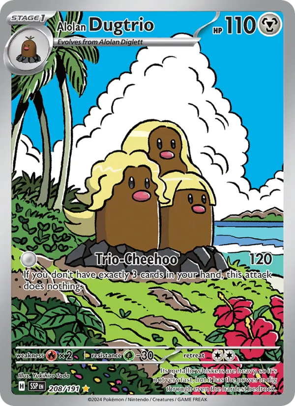 Alolan Dugtrio, Pokémon card