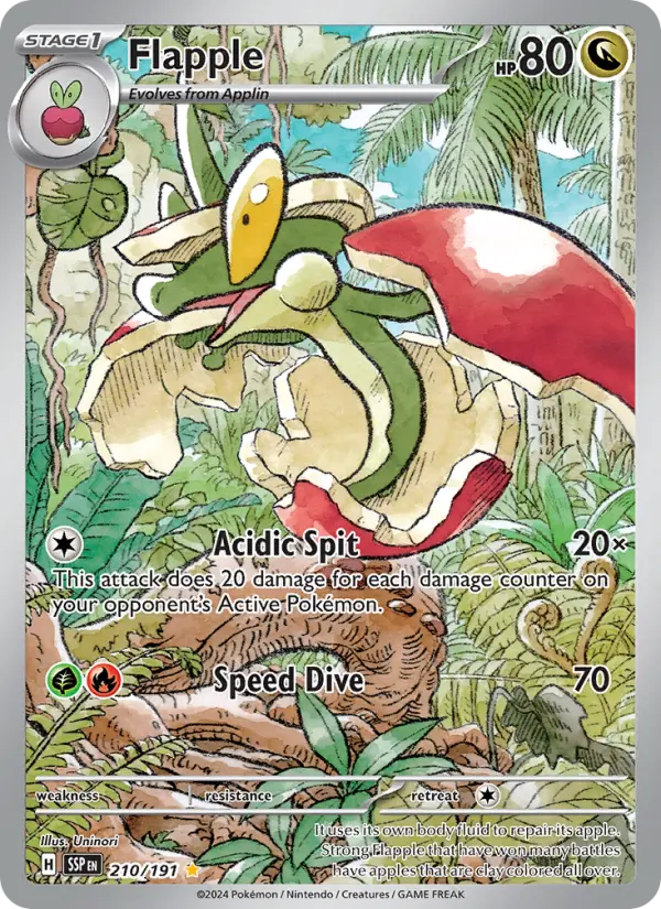 Flapple, Pokémon card