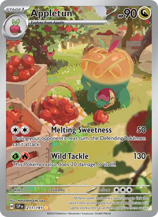 Appletun, Pokémon card