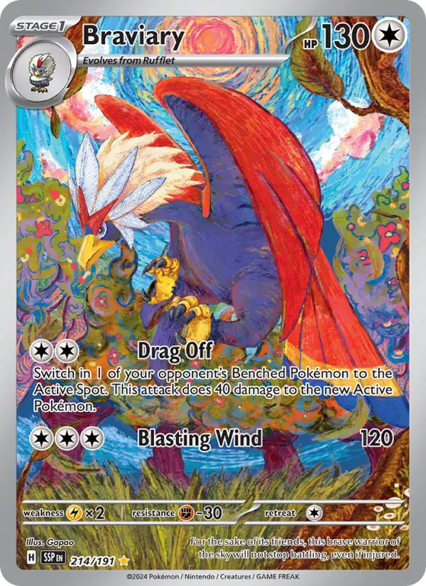 Braviary, Pokémon card