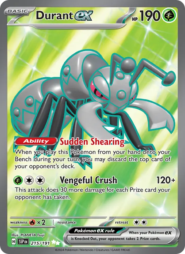 Durant ex, Pokémon card