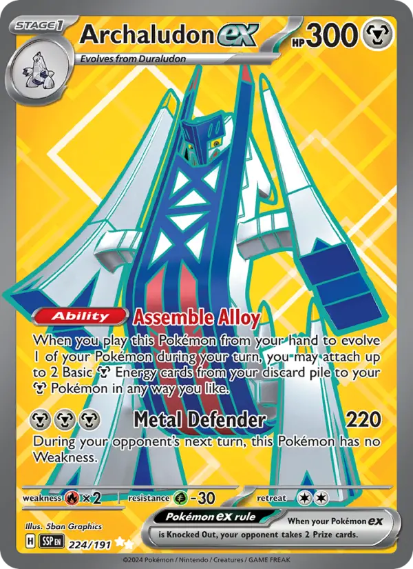 Archaludon ex, Pokémon card