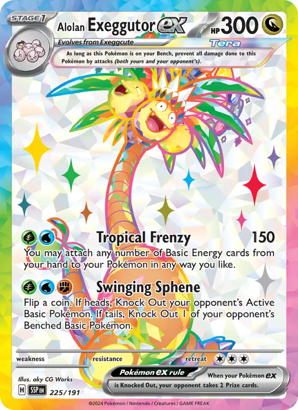 Alolan Exeggutor ex, Pokémon card