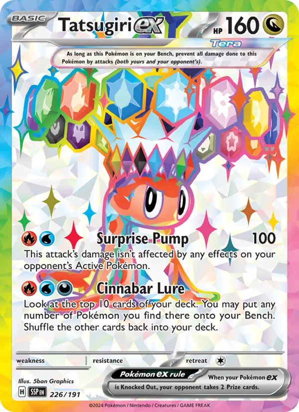 Tatsugiri ex, Pokémon card