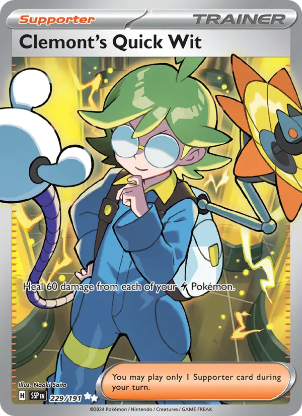 Clemont's Quick Wit, Pokémon card