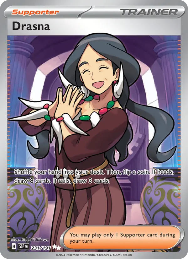 Drasna, Pokémon card