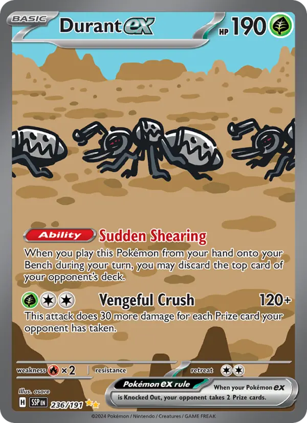 Durant ex, Pokémon card