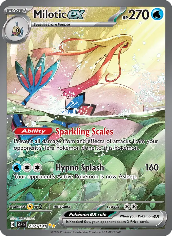 Milotic ex, Pokémon card