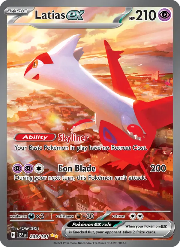 Latias ex, Pokémon card