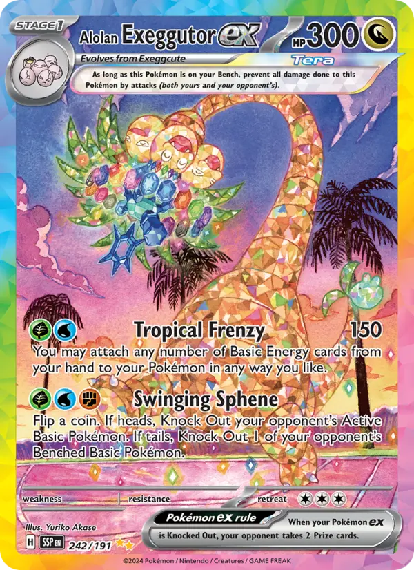 Alolan Exeggutor ex, Pokémon card