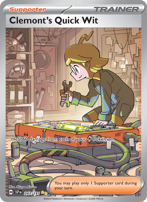 Clemont's Quick Wit, Pokémon card