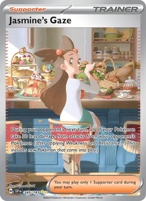 Jasmine's Gaze, Pokémon card