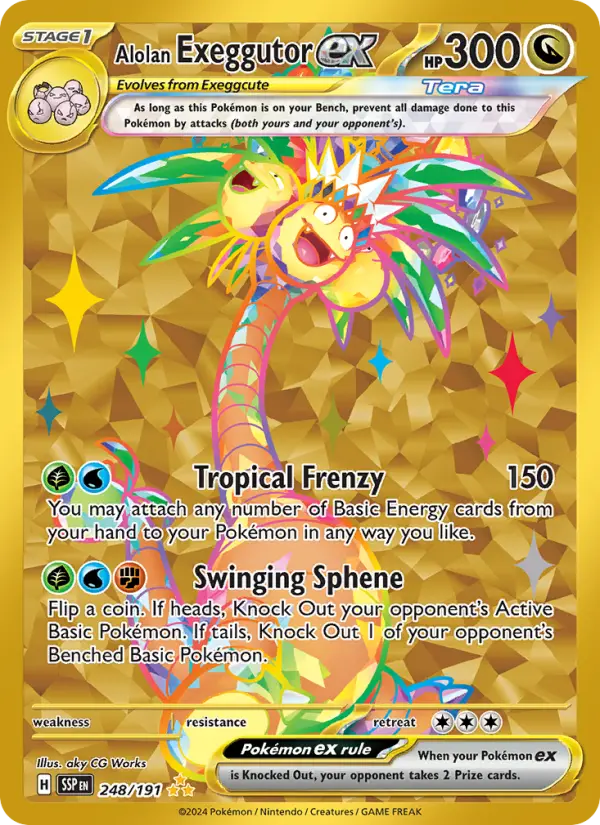 Alolan Exeggutor ex, Pokémon card