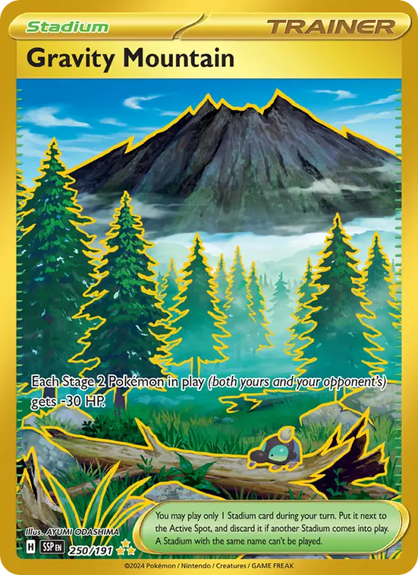 Gravity Mountain, Pokémon card