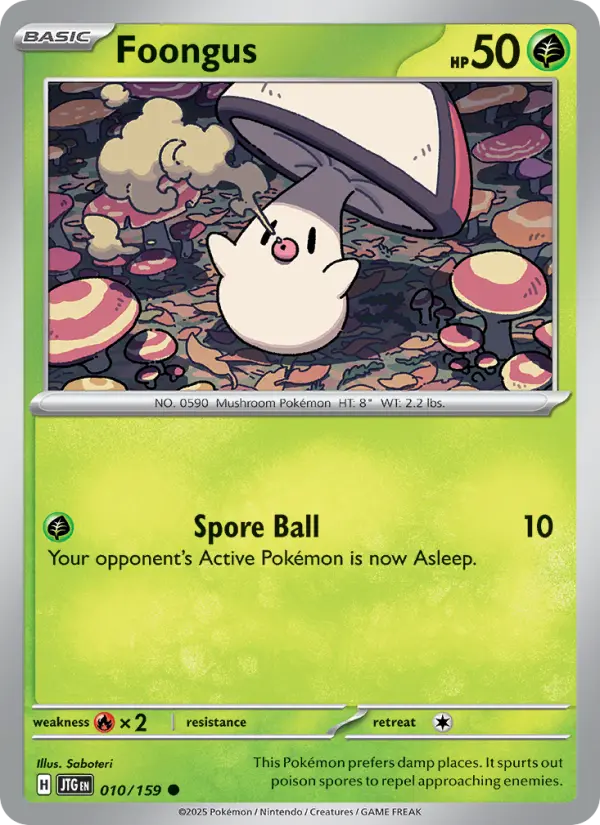 Foongus, Pokémon card